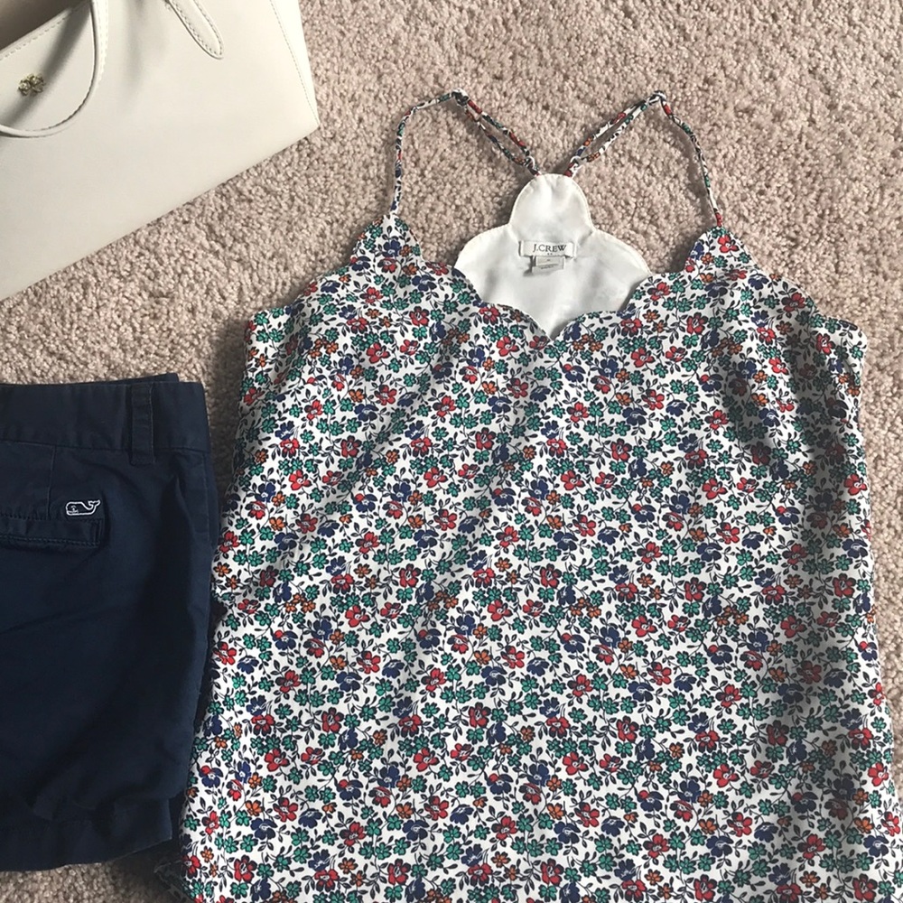 J. Crew scalloped cami